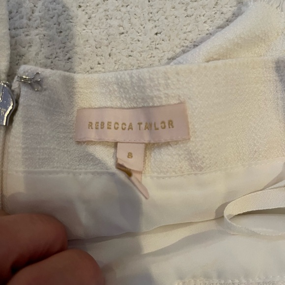 Rebecca Taylor Off Shoulder Mini Dress with ruffles size 8 - Picture 6 of 6